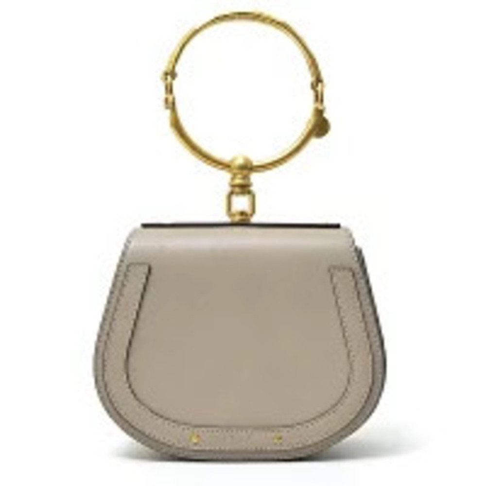 Chloe Bracelet Bag Calfskin Motti Gray